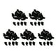 thumbnail image 2 of 100 piezas de protectores de uñas antiarañazos para perros y gatos, suaves y decorativos para garras de cachorro. L negro, 2 of 8