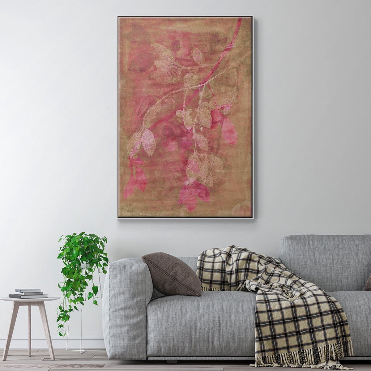 Branching Out IV Framed Premium Gallery Wrapped Canvas - Ready to Hang - 17 x 25 - White Floating Frame