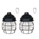 thumbnail image 1 of Eigraketly 2 uds linterna colgante regulable 3 marchas ajustable IPX4 impermeable Camping luz recargable jardín tienda lámpara viaje al aire libre carpas 2 uds negro Eigraketly OD025278-01, 1 of 6