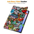 thumbnail image 2 of Allytechgroup Slim Case for Samsung Galaxy Tab S10 FE+ 13.1 Inch 2025 SM-X620 X626B, Trifold Stand Flip Cover Protective Drop Proof Stylish Tablet Case for Galaxy Tab S10 FE+ Plus 5G, Painting, 2 of 10