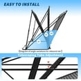 thumbnail image 4 of 5x3.7 FT 2 in 1 Baseball Pitching Rebounder Net, Portable Softball Training Equipment with Strike Zone, Adjustable Batter Figure for Throwing Hitting Practice, Outdoor Backyard Youth Kids Trainer, 4 of 6