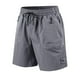 thumbnail image 1 of Mens Trabajo Pantalones Cortos de Moda de Color Sólido Suelto Cómodo Movimiento Cortos de Piernas Rectas para Diario Y Casual, 1 of 5