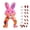 F, variant on Hioecau Easter Golf Game Set Mini Bunny Golf Course with Candy Cane Club And Balls Funny Indoor Outdoor Party Game for Adults Family Gathering Home Room Decor
