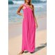 thumbnail image 3 of Vestido de verano PRETTYGARDEN para mujer 2025, con tiras sueltas, rosa, 3 of 8