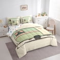 thumbnail image 2 of Erosebridal Kids Cartoon Green Car Bedding Comforter Set 7pcs,Teens Adventure Theme Cottage Queen Bedding Sets,Ultra Soft Home Decor, 2 of 6