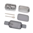 thumbnail image 3 of Bento Box With Chopsticks And Spoon Double Layers Lunch Container 304 Stainless Steel Added Water Insulation Lunch Box Sealed  Keeping Box For Adult Work, 3 of 8
