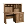Sauder Palladia Computer Desk with Hutch, Vintage Oak Finish