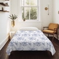 thumbnail image 4 of Blue Spring Floral Large Tapestry for Bedroom Wall Hanging Tapestry, Summer Botanical Elegant Flowers Ceiling Backdrop Tapestries Poster Blanket Wall Decor for Teens Room Living Room Dorm 85" x 90", 4 of 8