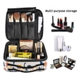 thumbnail image 2 of FORMRS Travel Makeup Bag Large Capacity Train Case Cosmetic Organizer with Adjustable Dividers, Playful Forest, 2 of 8