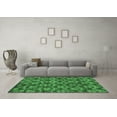 thumbnail image 3 of Ahgly Company Indoor Square Abstract Emerald Green Modern Area Rugs, 6' Square, 3 of 4