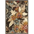 thumbnail image 2 of Safavieh Paradise Collection PAR148 Floral Viscose Area Rug, 5'3" x 7'6", Dark Brown, 2 of 3