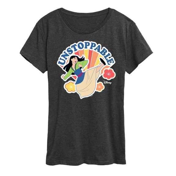 Disney - Unstoppable Mulan - Women's Short Sleeve Graphic T-Shirt