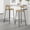 Brown, variant on Xukmct Pack of 2 Woven Bar Stools with Back and Footrest, Paper Rope Round Barstools for Kitchen Island, Dining Room, Bar, Cream White