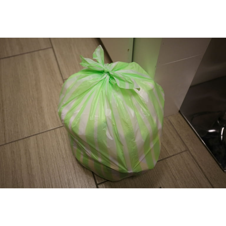 Hero Small Trash Bags, 4 Gallon, 40 Bags (Lemon Scent), Odor Neutralizer,  Flap Ties