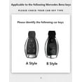 thumbnail image 2 of 2/3 Button TPU Car Key Cover Case Fob Shell for For Mercedes Benz A B R G Class GLK GLA Cla A180 A200 A260 A AMG W204 W251 W463, 2 of 10