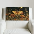thumbnail image 2 of TSOVTHRID Butterfly Moon Floral Print Headrest Cover for Recliner Chair, PU Leather Lazy Boy Recliner Headrest Cover, Furniture Head Rest Protector for Sofa, 17x27in, 2 Pieces, 2 of 7