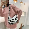 thumbnail image 3 of Bolso informal con estampado de vaca, bandolera de hombro para mujer, bolso de mano con bolas de masa hervida Tmvgtek Para estrenar, 3 of 9