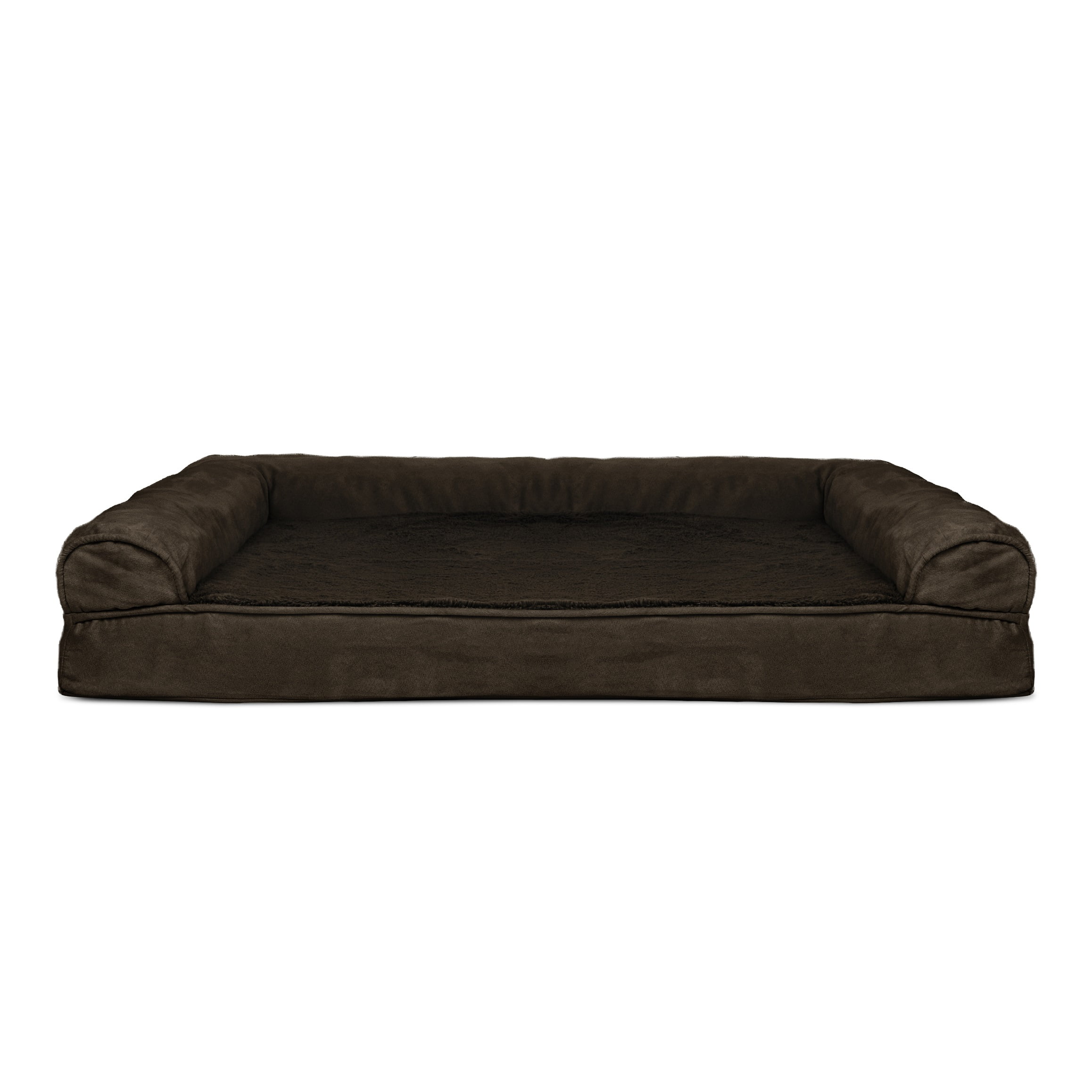 Furhaven Pet Dog Bed Available in Multiple Colors /& Styles Orthopedic Sofa-Style Traditional Living Room Couch Pet Bed w// Removable Cover for Dogs /& Cats