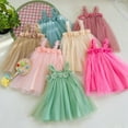 thumbnail image 4 of GYRATEDREAM Toddler Girl Layered Tulle Tutu Dress Summer Dress Strap Floral Dress Sleeveless Backless Princess Birthday Formal Wedding Party Dresse, 4 of 7