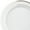 White & Gold, variant on " OCCASIONS" 240 Plates Pack, Heavyweight Wedding Party Disposable Plastic Plates (10.5'' Dinner Plates, White & Silver Rim)
