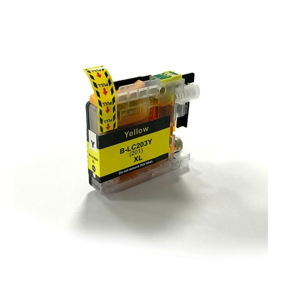 L-ink Cartouches à jet d'encres compatibles LC203 Jaune (LC203Y, LC-203)