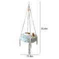 thumbnail image 3 of Yatlte Cat Hammock, Handwoven Cat Swing with Hanging Kit, for Indoor Outdoor Home Decor, Pet Cat Swing Bed for Sleeping, Playing and Lounging, Climbing and Lounging, 3 of 7
