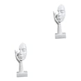 thumbnail image 2 of Toystoory Simple Women Face Art Statue Room Bedroom for Decoration Study Blanco 2piezas, 2 of 6