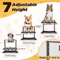 Grand Line Elevated Dog MMF7 Bowls 7 Height Adjustable, Raised Dog