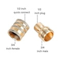 thumbnail image 5 of Accesorios para lavadora a presión, kit de conector rápido de manguera de alta presión, conecta lanza de barril y manguera, conexión rápida M22 de 3/8 pulgadas y desconexión rápida de 3/4 pulgada, 5 of 5