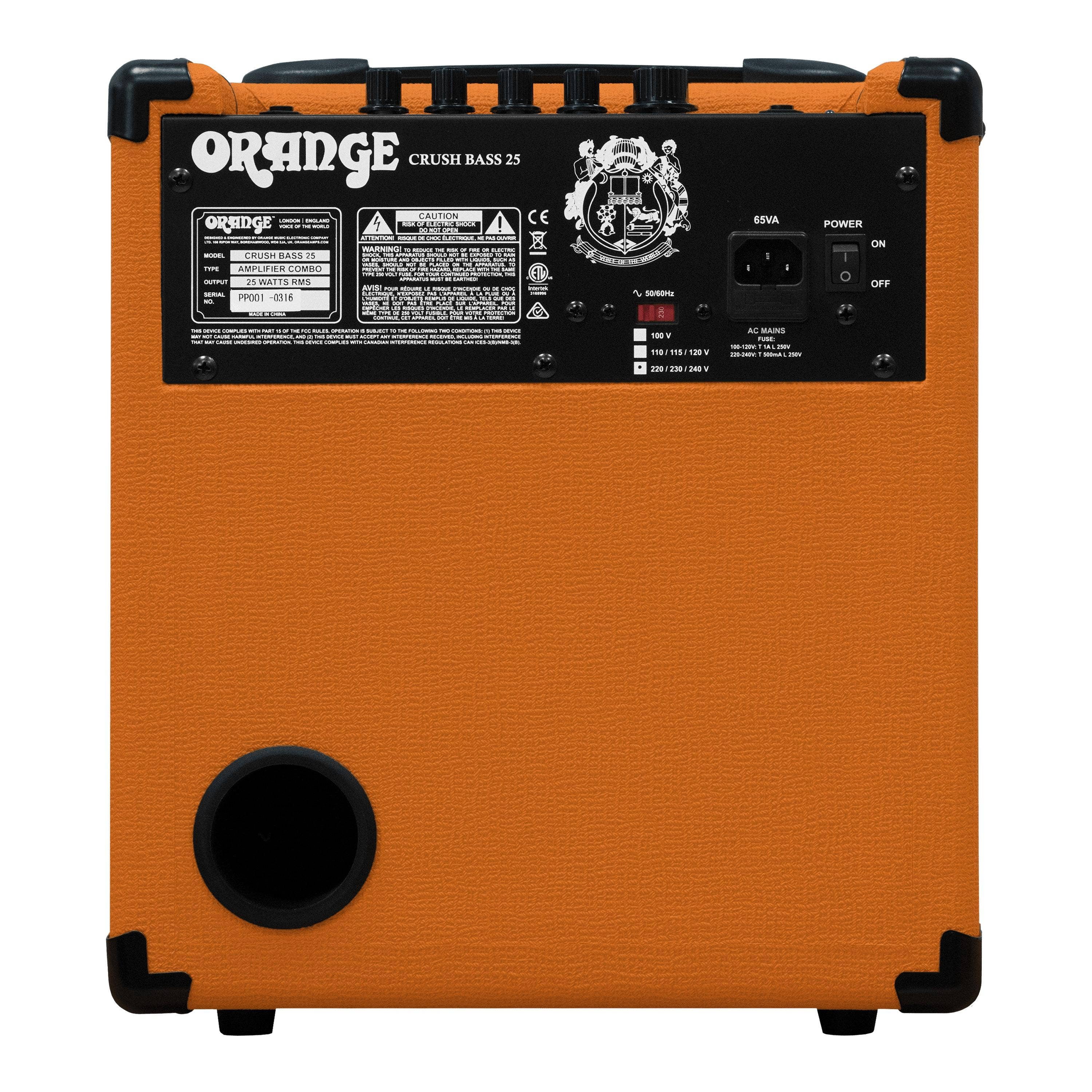 Orange Amps Crush Bass 25 Guitar Combo Amplifier (25W)