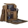 thumbnail image 2 of LANFENG Canvas Small Messenger for Men Women, Mini Crossbody Shoulder Chest Travel Bag, Multi-pocket Purse, 2 of 9