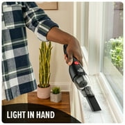Dirt Devil Cordless Handheld Vacuum, 8V Grab & Go, For Car & Multi-surfaces, Powerful suction, Lightweight, Charging stand, BD30110V, Black