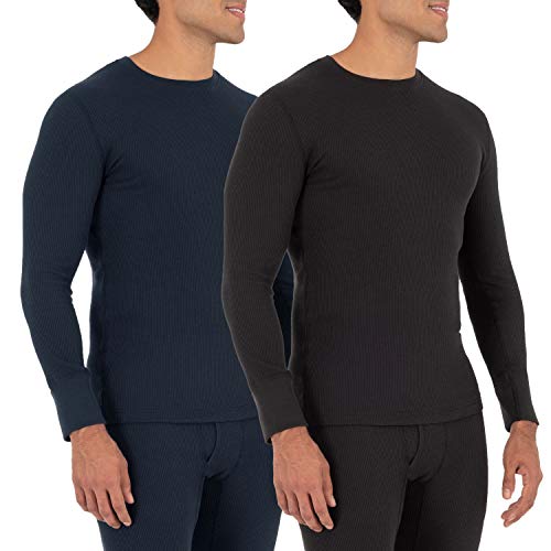 Fruit of the Loom Men's Recycled Waffle Thermal Underwear Crew Top (1