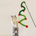 thumbnail image 5 of Qholemyo Extra Long Plush Strips Quiet Cute Cats Teasing Sticks Kitty Christmas Toys Pet Supplies Caterpillars Plush Balls Christmas Decor Christmas Decorations, 5 of 6