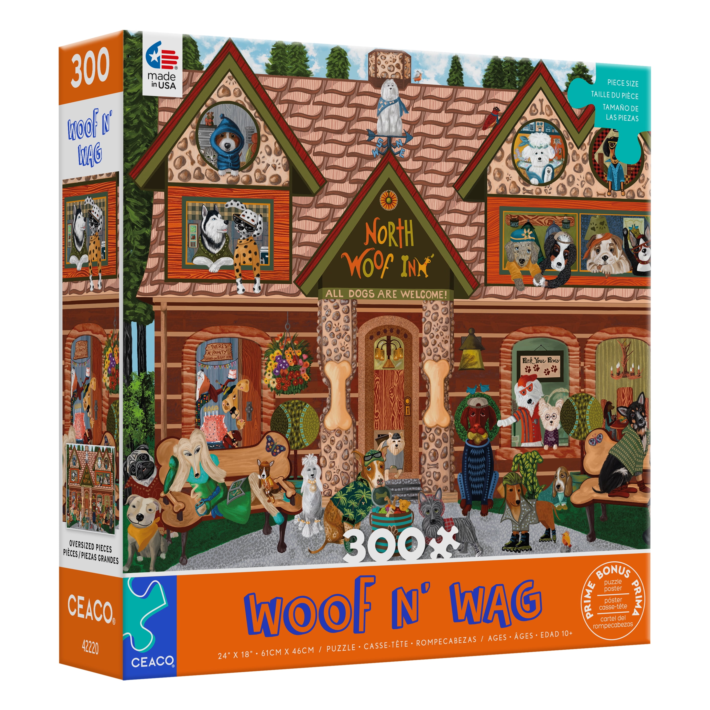 Cynthia Hart's Victoriana Dogs 1000-Piece Jigsaw Puzzle - Vintage Dog Art By Cynthia Hart (23.8" X 19") - View #7