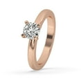 thumbnail image 2 of 1.00CT Round Cut Solitaire Diamond Ring 14k Rose Gold Engagement Ring, 4 Prong Round Cut Lab Created Diamond, Proposal Ring For Women., 2 of 4