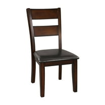 Lexicon Mantello Contemporary Wood Dining Room Side Chairs in Cherry (Set of 2)