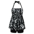 thumbnail image 2 of CNKOO Women Print Strappy Back Tankini Set Swimsuits Swimdress, 2 of 3