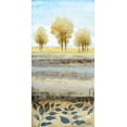thumbnail image 2 of Marcon, Michael 9x14 White Modern Wood Framed Museum Art Print Titled - Tree line II, 2 of 4
