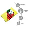 thumbnail image 4 of Frazada Juana Gallo Diseño de Tarjeta de Lotería 'La bandera' Ultra Suave y ligera, 4 of 5