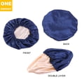thumbnail image 5 of Adjustable Silk Bonnet Satin Bonnet for Sleeping Women Men, Adjustable Double Layer Hair Bonnet for Curly Braids Reduce Frizz, 5 of 8