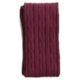 thumbnail image 2 of 1 Pair Winter High Thigh Stockings Comfortable JK Over Knee Non Slip Preppy Style Winter Fall Long Unique Design for Daily Wear Red, 2 of 6