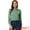 Green, variant on Unique Bargains Women's Checks Bow-Tie Neck Office Work Blouse Tops