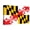 Canvas, variant on Art.com Maryland - State Flag Art Print by Lantern Press, 18" x 12"