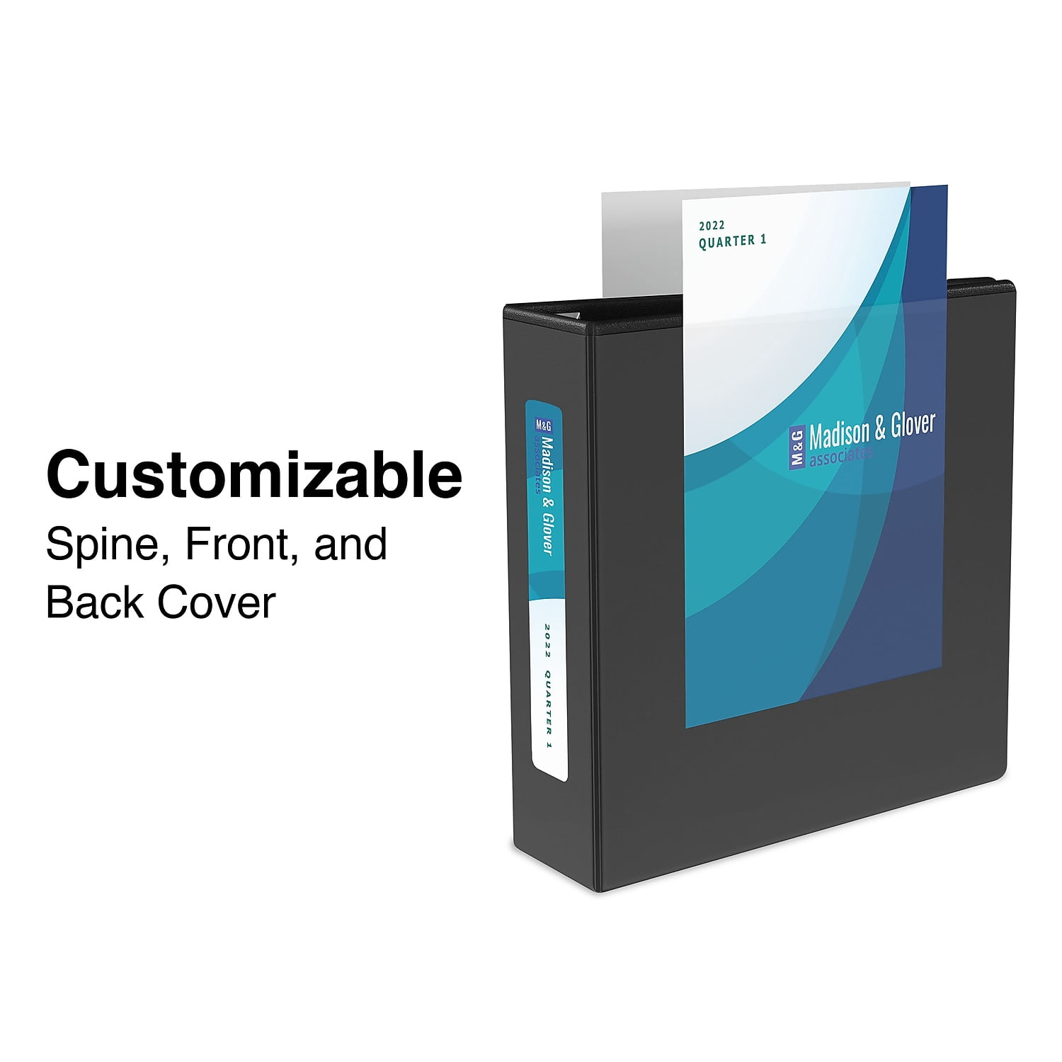 MyOfficeInnovations Heavy Duty 5" 3-Ring View Binder Black (24699) 82612