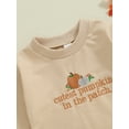 thumbnail image 5 of Newborn Baby Girls Halloween Clothes Pumpkin Patch Oversized Sweatshirt Romper Jumpsuit One Piece Fall Outfits 0-18M, 5 of 8
