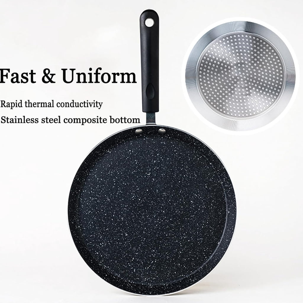 Cooking Aluminum Frying Pan 3 Size Nonstick Skillets Requires Less Oil Nonslip Grip Homes Kitchen Essential