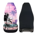 thumbnail image 2 of Uourmeti Seat Covers for Cars Durable Front Car Seat Cover Polyester Long Lasting, Suitable for Automobile Sedan, Palm Tree Silhouette, 2 of 6