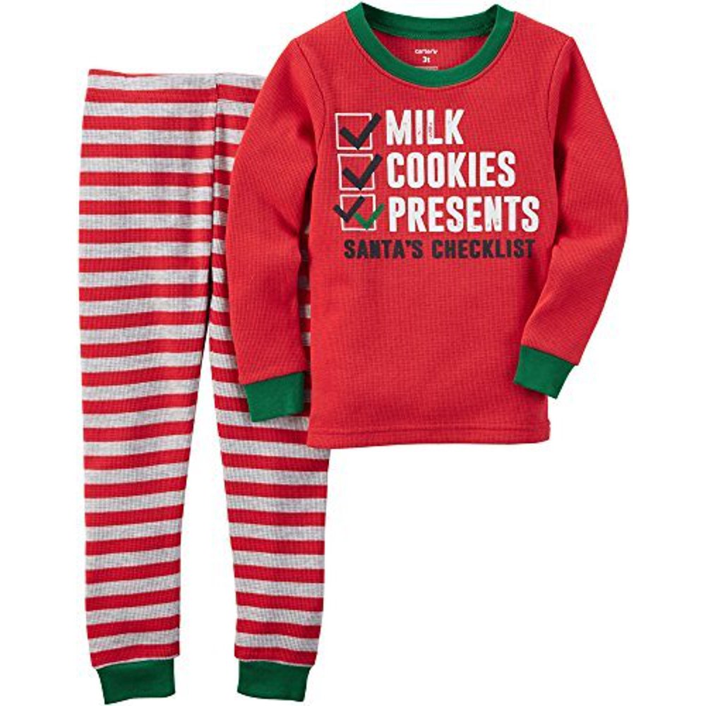 Carter's Carter's Boys' 2 Pc Cotton 341g244, Milk and Cookies, 4T