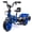 Blue, variant on Electric Tricycle for Toddlers 2-5 Year Old, Kids Electric Bike Outdoor Ride on Toys, Trike with LED Light, Adjustable Seat, Large Rear Basket, Birthday Gift for Kids - Pink